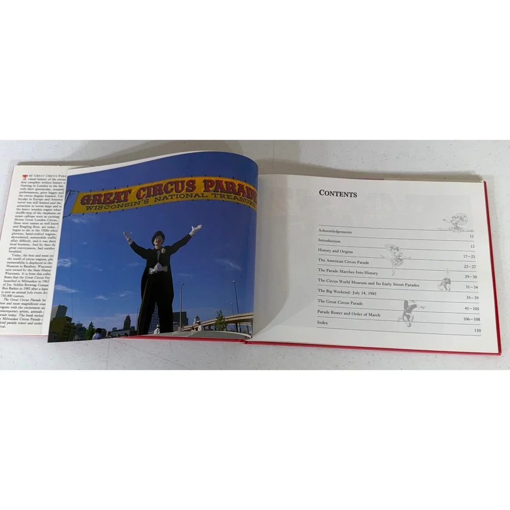 The Great Circus Parade 1989 Hardcover Tom Nebbia Milwaukee Wisconsin Pictorial